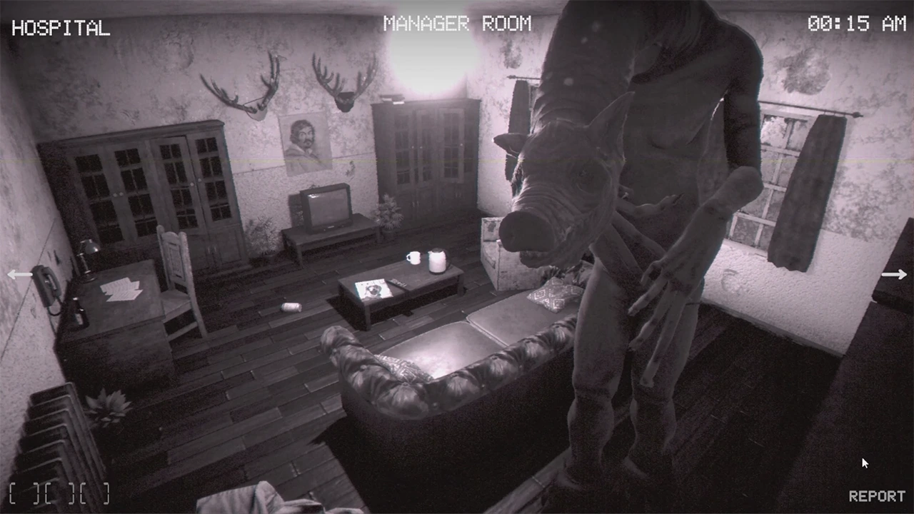 Reporting interface where player marks the anomaly